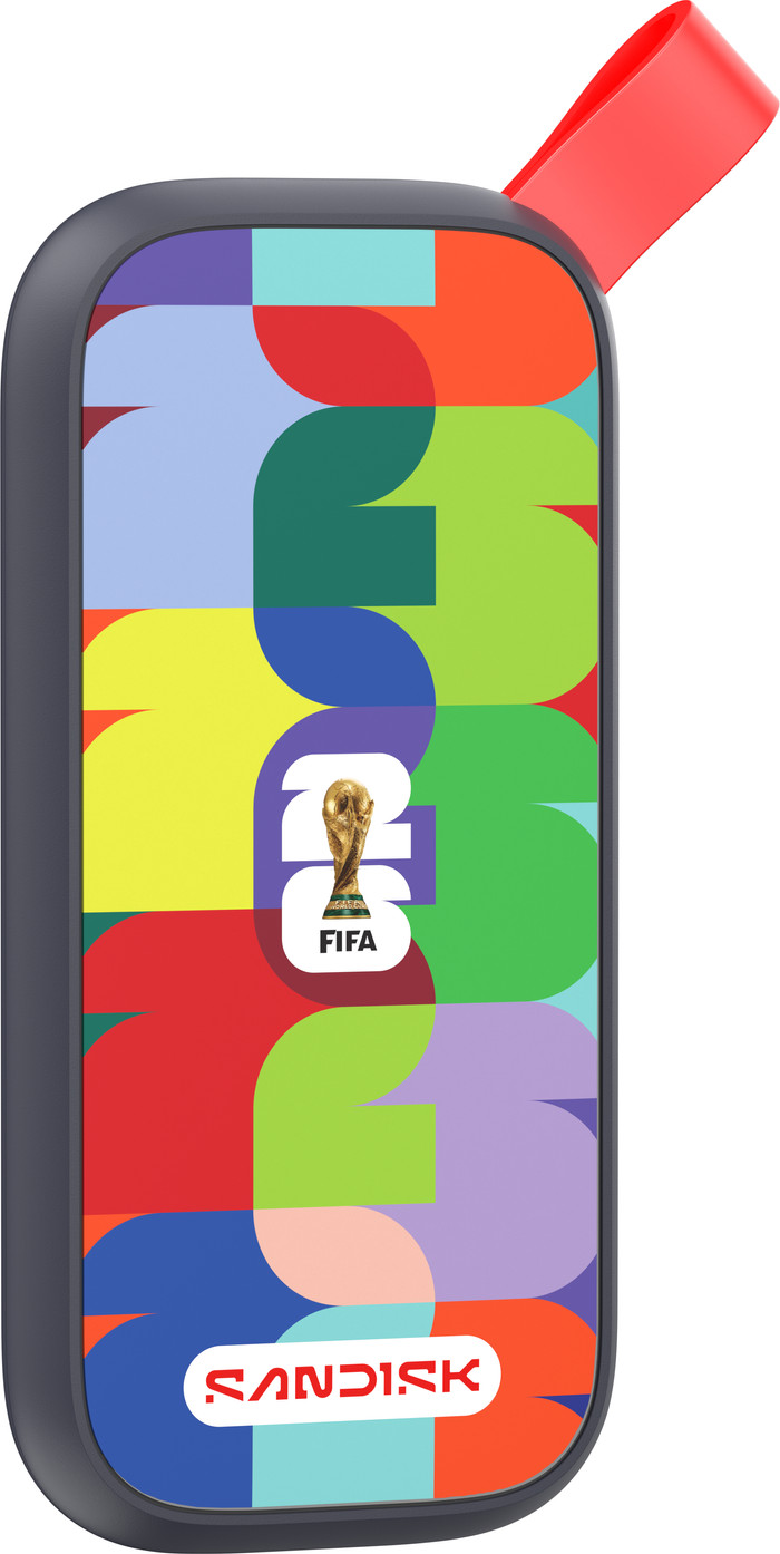 SANDISK Portable SSD FIFA WORLD CUP 2026 Edition 1TB linkerkant
