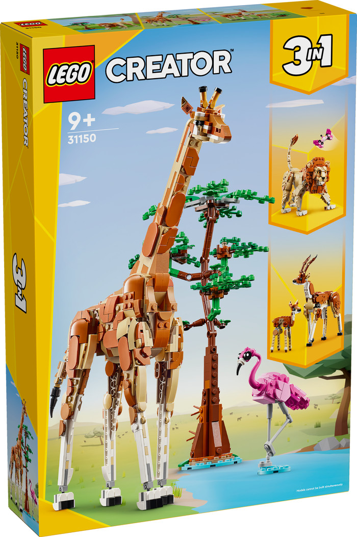 LEGO Creator 3-in-1 Wild Safari Animals 31150 packaging