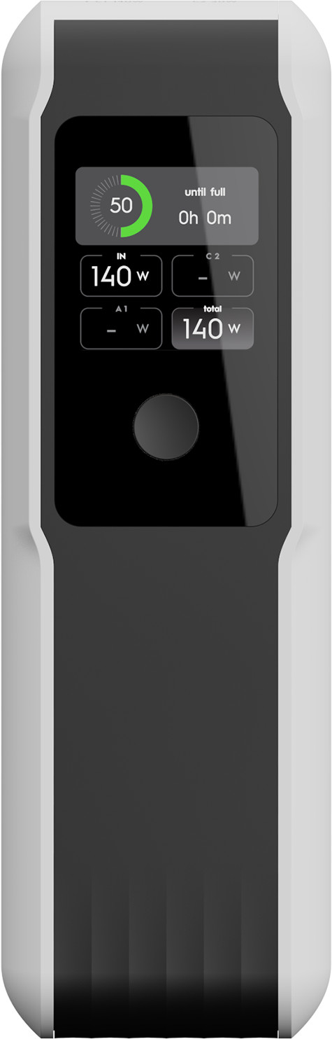 Xtorm NextGen Batterie Externe 140 W 27 000 mAh Blanc côté gauche