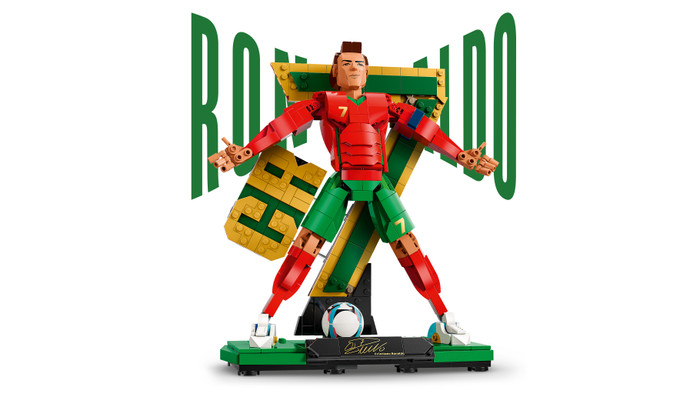 LEGO Editions Cristiano Ronaldo Voetballegende 43016 detail