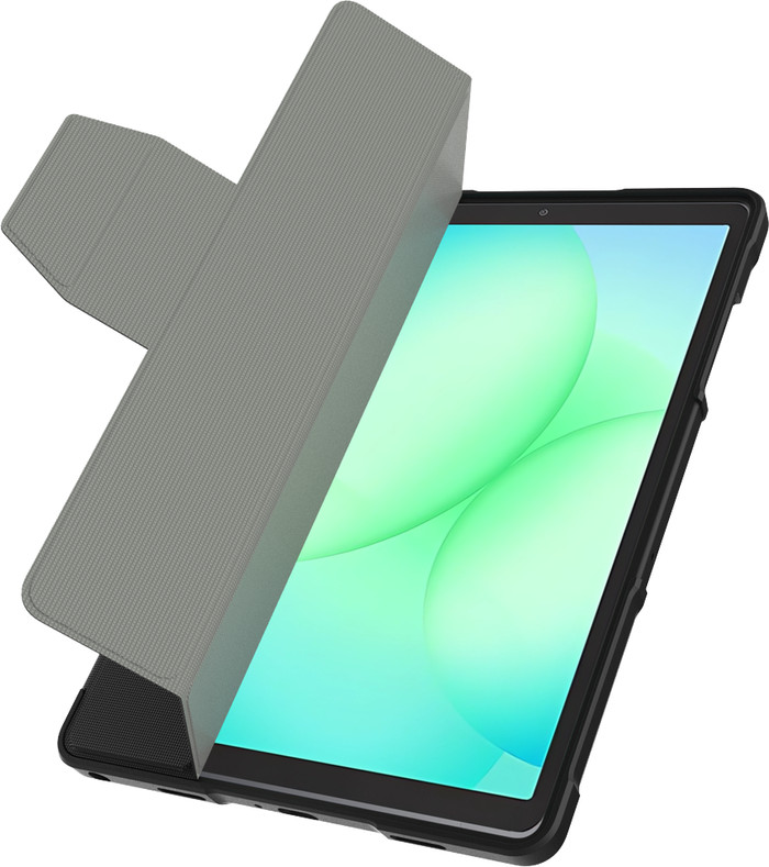 Just in Case Samsung Galaxy Tab A11/A9 Plus ArmorElite Book Case Zwart voorkant
