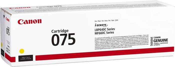Canon 075 toner geel verpakking