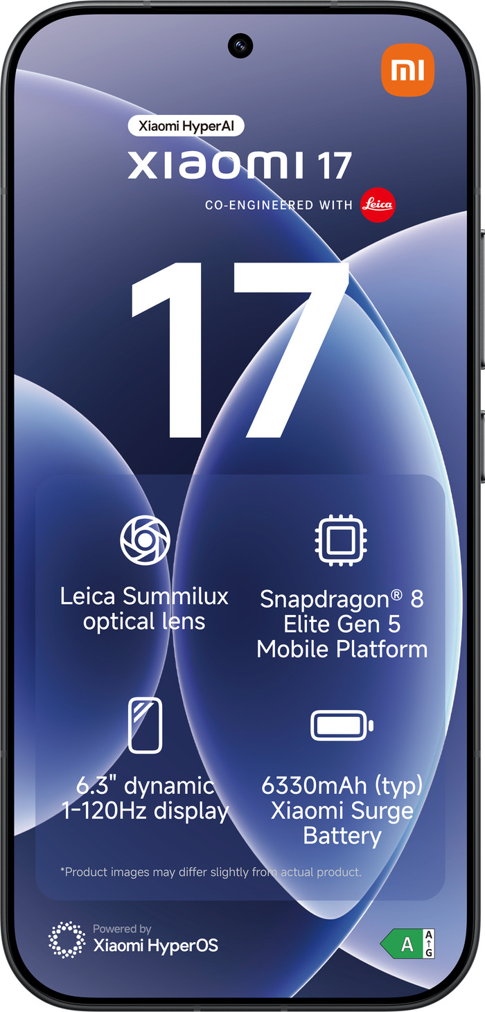 Xiaomi 17 256GB Zwart 5G voorkant