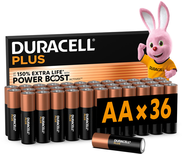 Duracell Plus AA batterijen 36 stuks Main Image