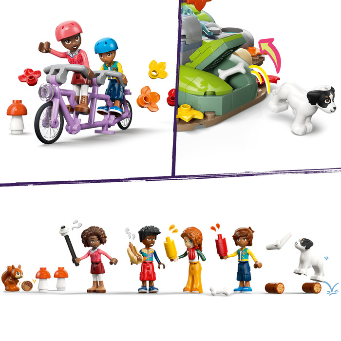 LEGO Friends Gezellige Boshut in de Herfst 42705 product in gebruik