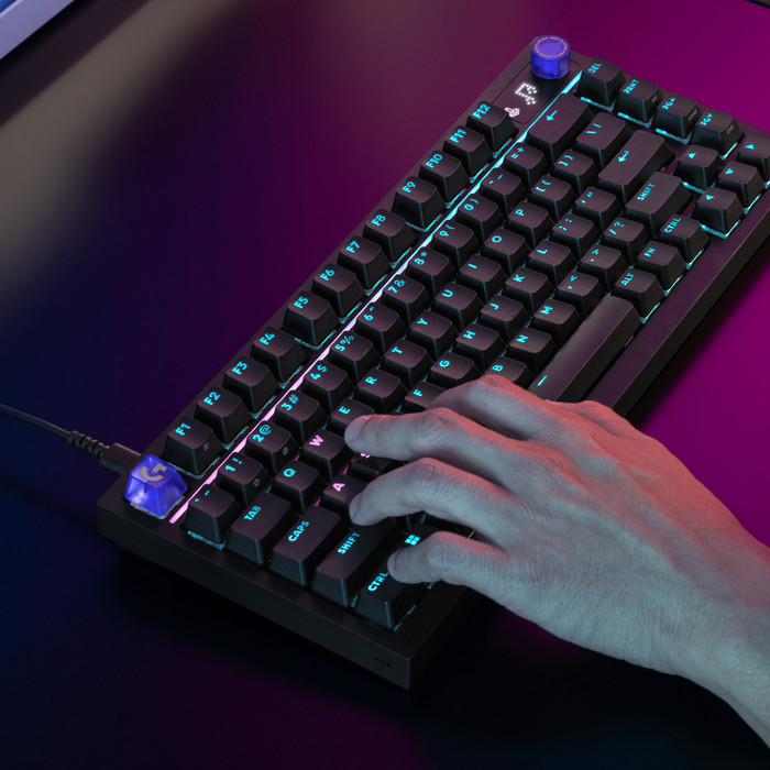Logitech G316 X 75 Gaming Toetsenbord Zwart Azerty product in gebruik