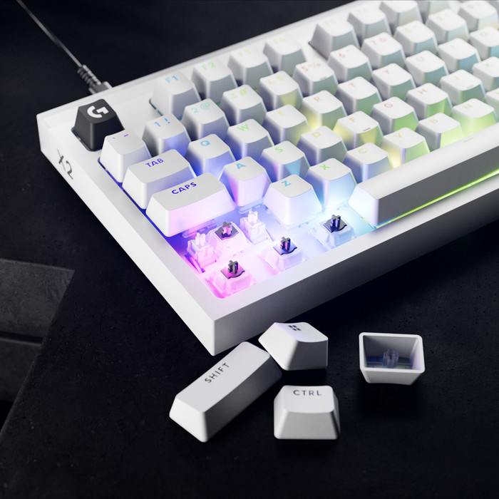 Logitech G PRO X2 RAPID TKL Gaming Toetsenbord Wit Azerty detail