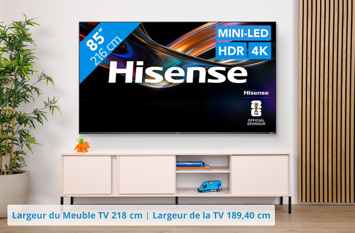 Hisense RGB Mini-LED 85" UR9S (2026) visuel Coolblue 1