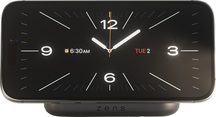Zens MagSafe et Qi2 Chargeur Sans Fil 15 W avec Support Noir Main Image