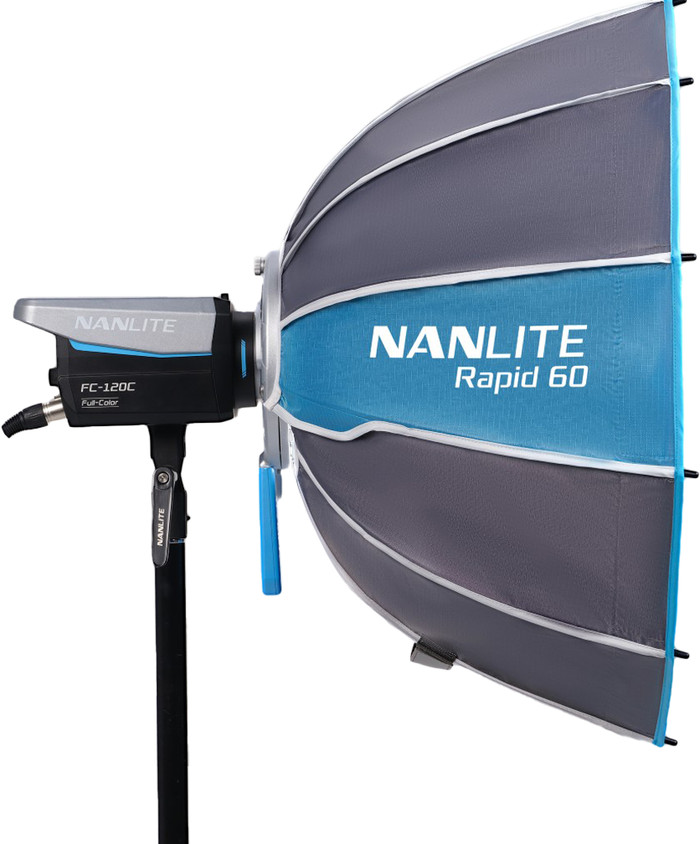 Nanlite Rapid 60 FM Mount Softbox côté gauche