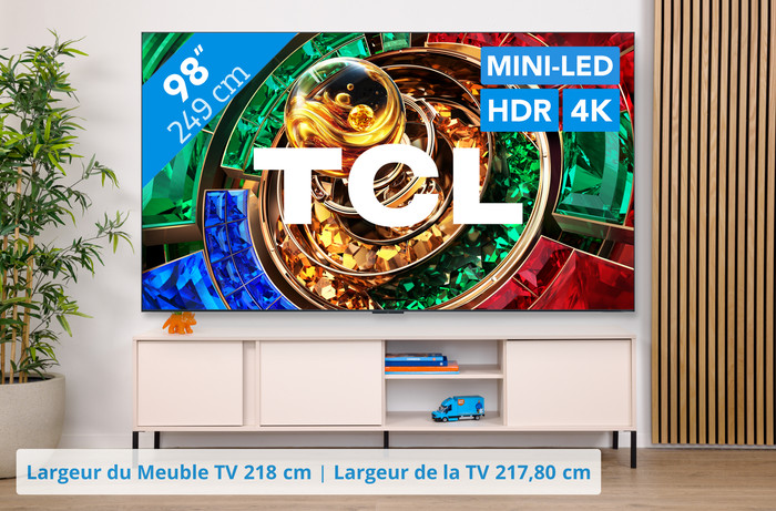 TCL 98" RGB Mini-LED RM7L 4K (2026) visuel Coolblue 1