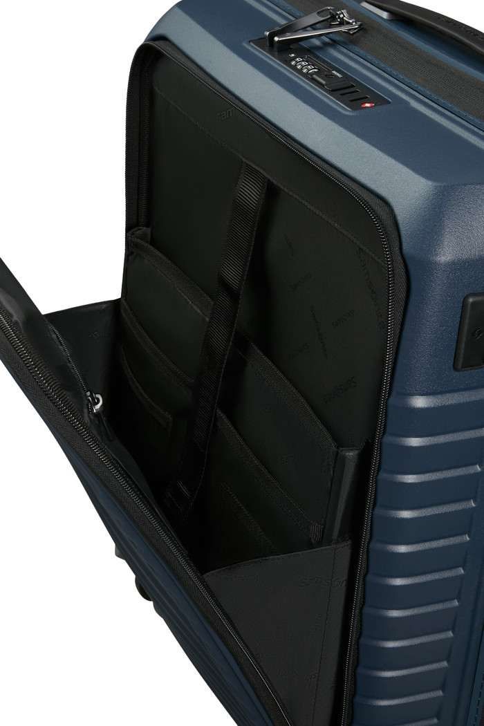 Samsonite Intuo Valise à 4 Roulettes Easy Access Expandable 55 cm Blue intérieur