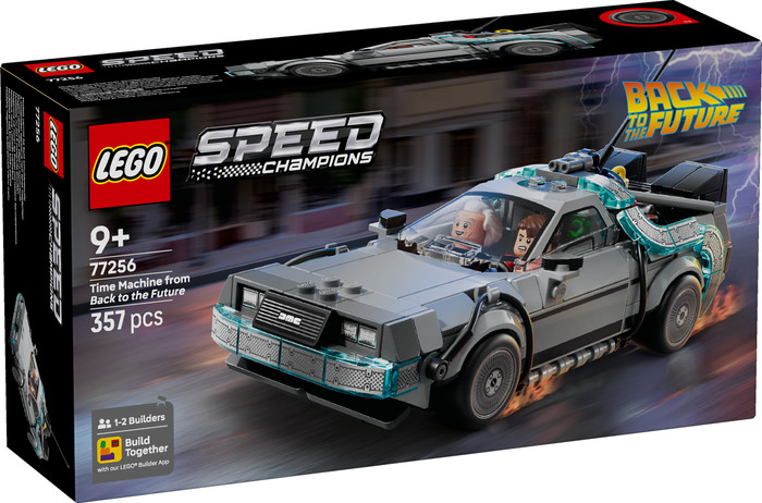 LEGO Speed Champions - La Machine à Remonter le Temps de Retour vers le Futur 77256 emballage