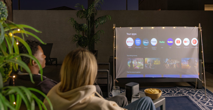 XGIMI P168S projectiescherm product in gebruik