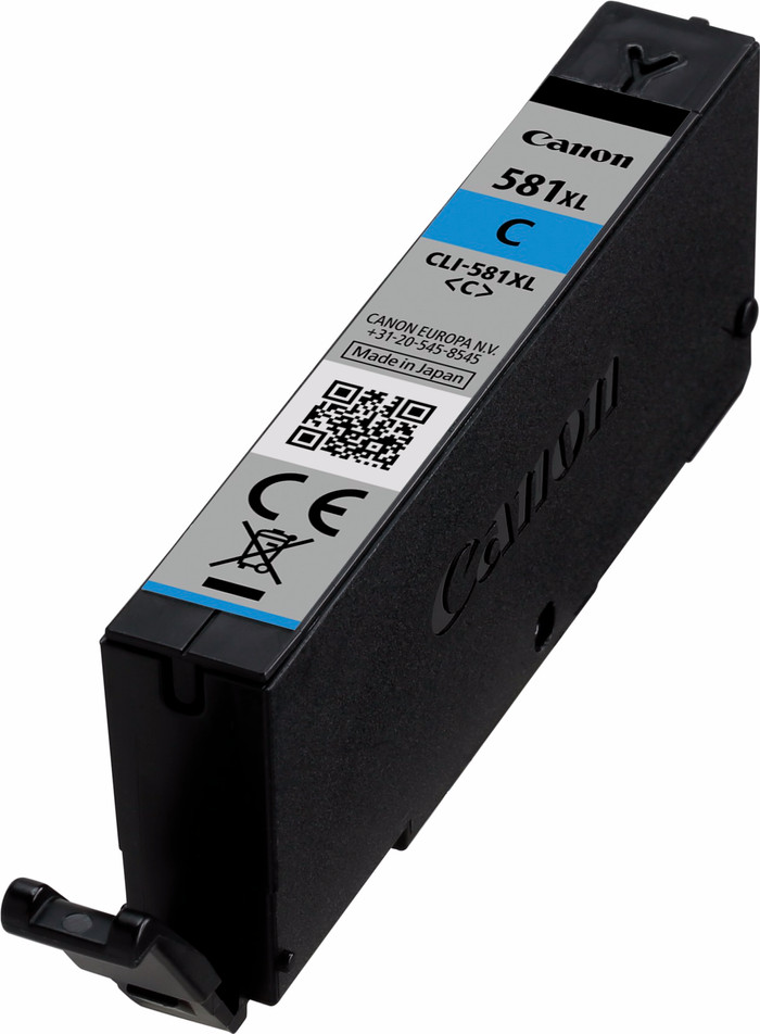 Canon CLI-581XL Cartouche Cyan dessus