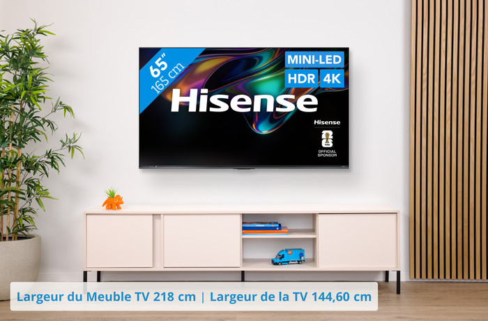 Hisense RGB Mini-LED 65" UR8S (2026) visuel Coolblue 1