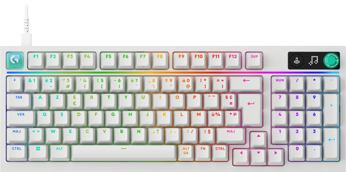Logitech G316 X 98 Bedrade Gaming Toetsenbord Azerty Wit Main Image
