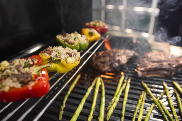 Weber Spirit E-310 Zwart product in gebruik