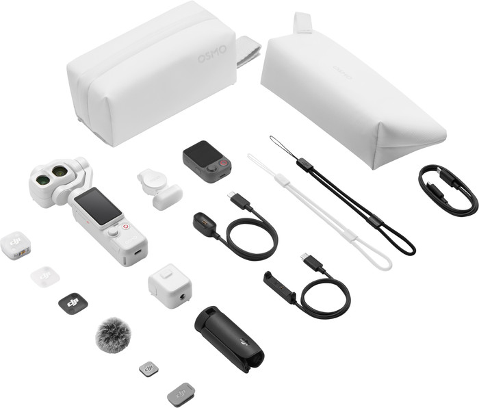DJI Osmo Pocket 4P (Pro) Creator Combo Blanc accessoire