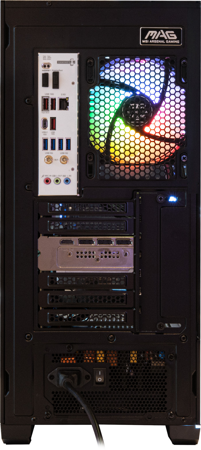 Cobalt x Powered by MSI - Tier 2 - RTX 5070 Ti - Ryzen 7 7800X3D - 32 Go - 2 To SSD arrière
