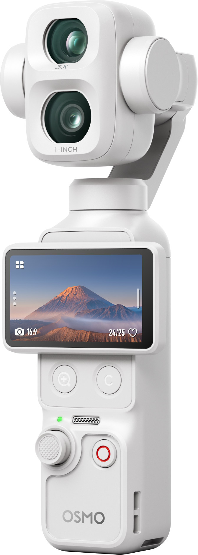 DJI Osmo Pocket 4P (Pro) Blanc côté gauche