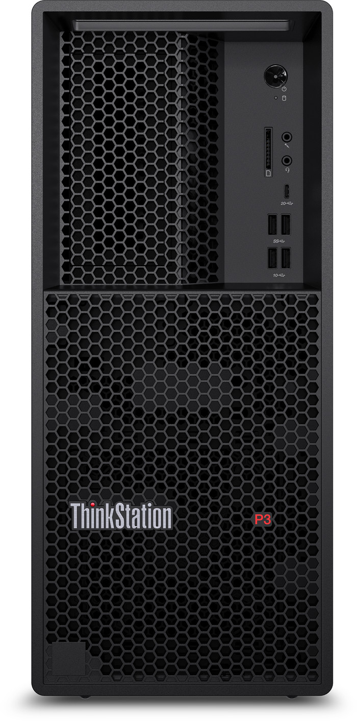 Lenovo ThinkStation P3 Tower Gen 2 - 30HT00C4BF voorkant