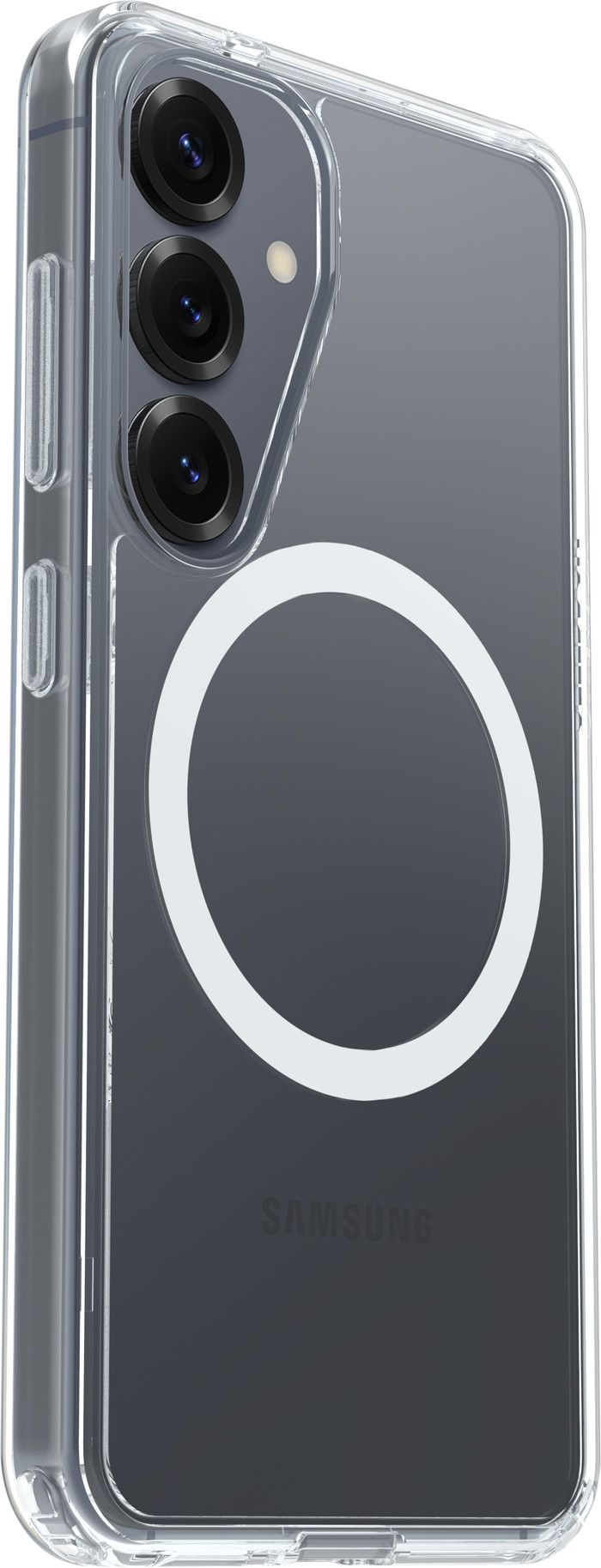 OtterBox Symmetry Samsung Galaxy S25 Back Cover Transparent côté droit