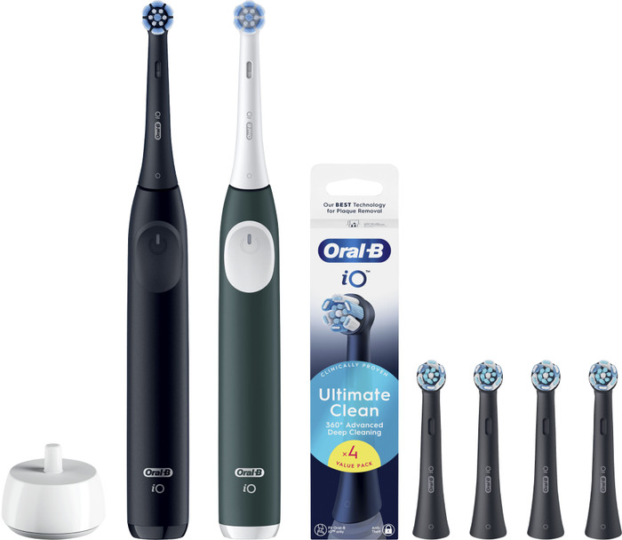 Oral-B iO 2 Lot de 2 Noir et Vert Value Pack Main Image
