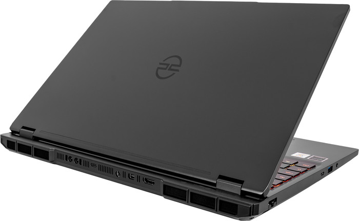 PCSpecialist Recoil 16 AMD 5070 Ti Azerty achterkant