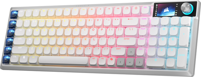 Corsair Vanguard AIR 99 Wireless Gaming Toetsenbord Wit Azerty rechterkant