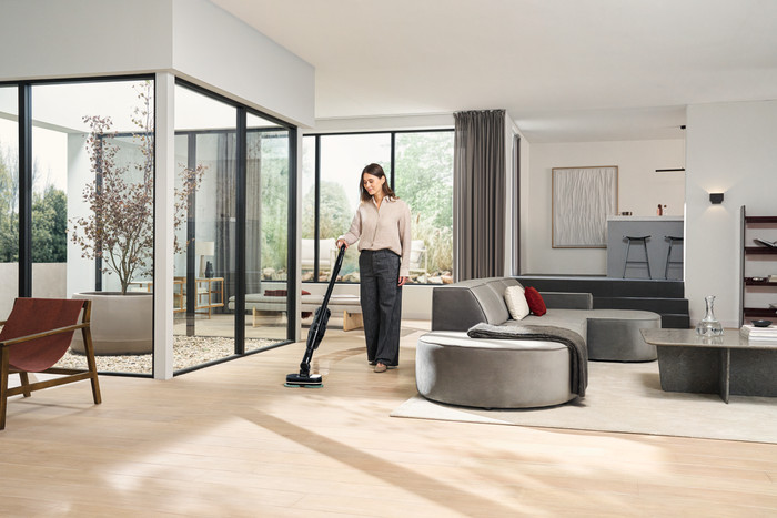 Miele Triflex HX3 Aqua product in gebruik