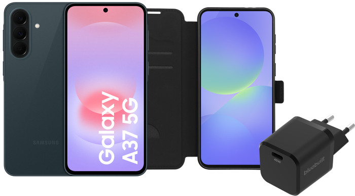 Samsung Galaxy A37 128GB Donkergroen 5G + Basis Accessoirepakket Main Image