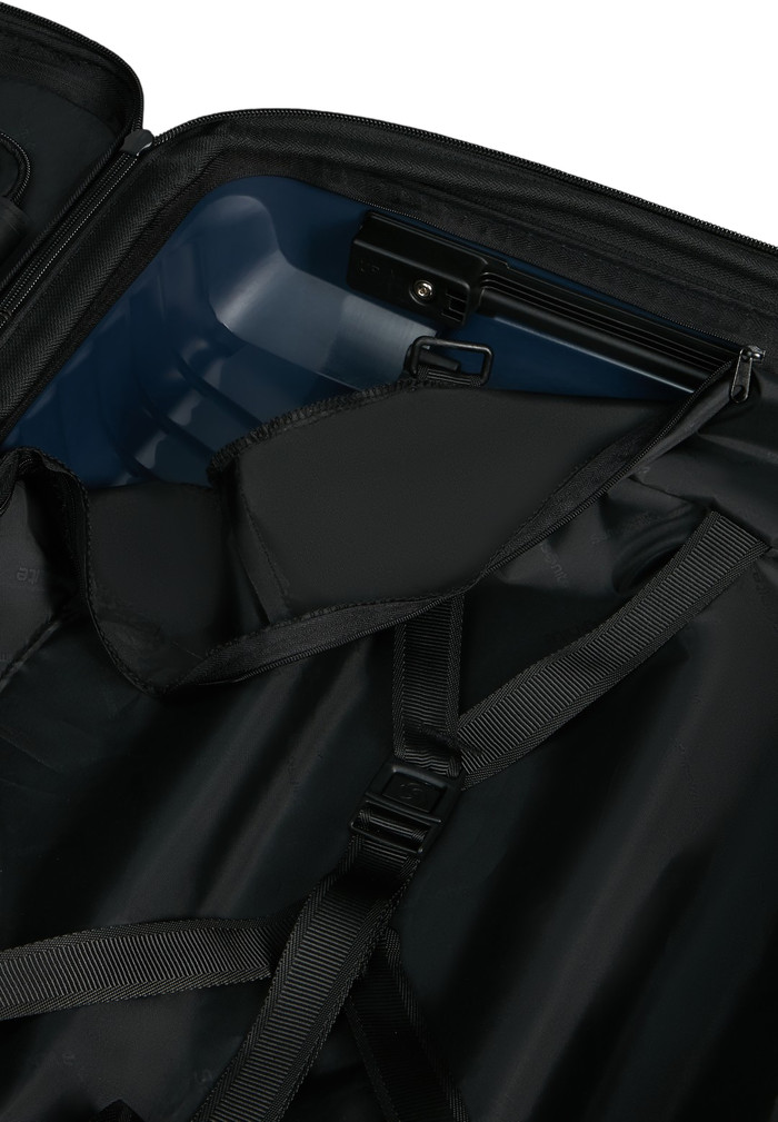 Samsonite Intuo Valise à 4 Roulettes Easy Access Expandable 55 cm Blue intérieur