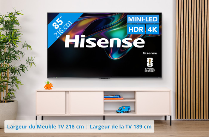 Hisense RGB Mini-LED 85" UR8S (2026) visuel Coolblue 1