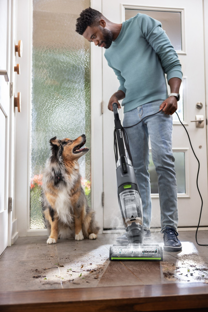 Bissell CrossWave Hydrosteam PET Pro produit à l'usage
