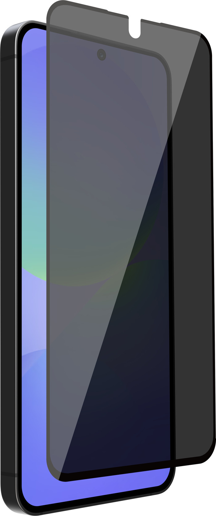 BlueBuilt Samsung Galaxy A37 Privacy Filter Screenprotector Glas detail