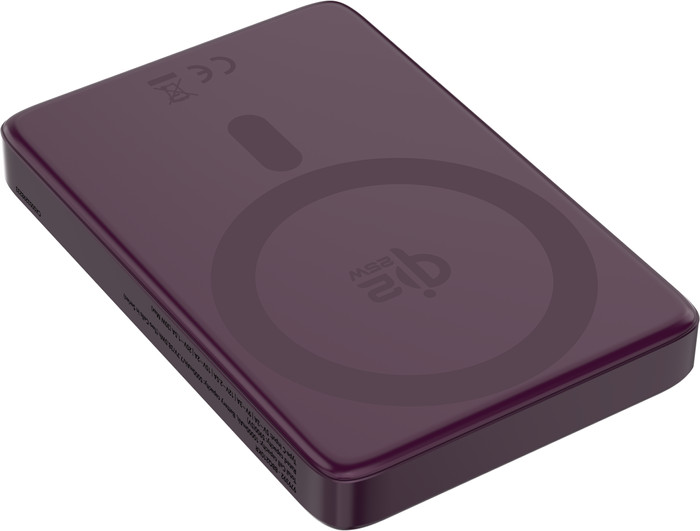 BlueBuilt Draadloze Powerbank met Qi2.2 en MagSafe 10.000 mAh met Snelladen 25 Watt Rood achterkant