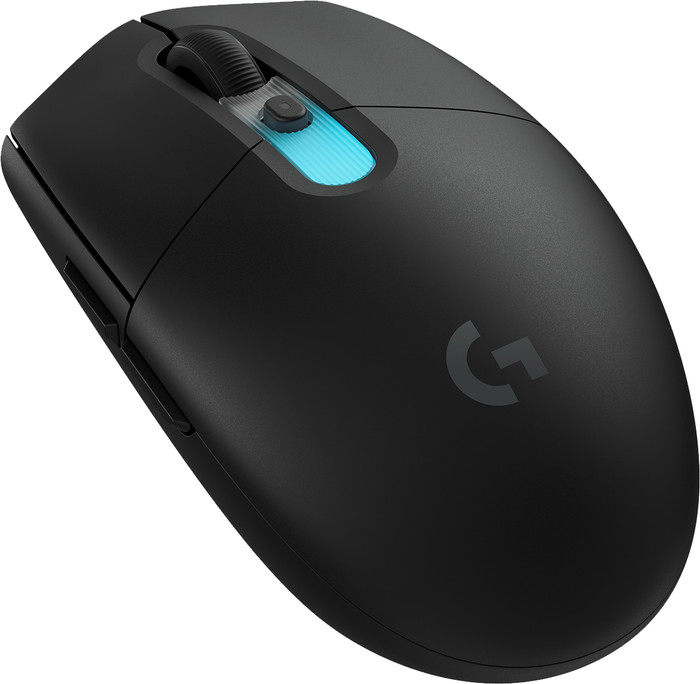 Logitech G305 X Superlight Draadloze Gaming Muis Zwart linkerkant