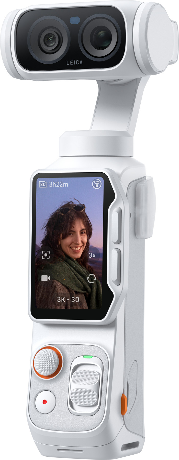 Insta360 Luna Ultra Blanc côté gauche