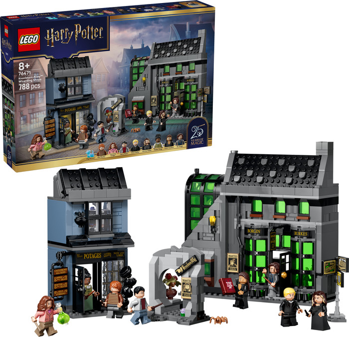 LEGO Harry Potter Verdonkeremaansteeg Tovenaarswinkels 76471 rechterkant