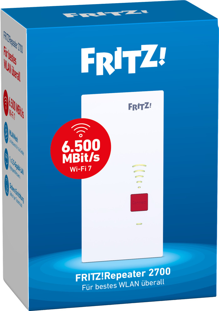 FRITZ!Repeater 2700 3-Pack verpakking