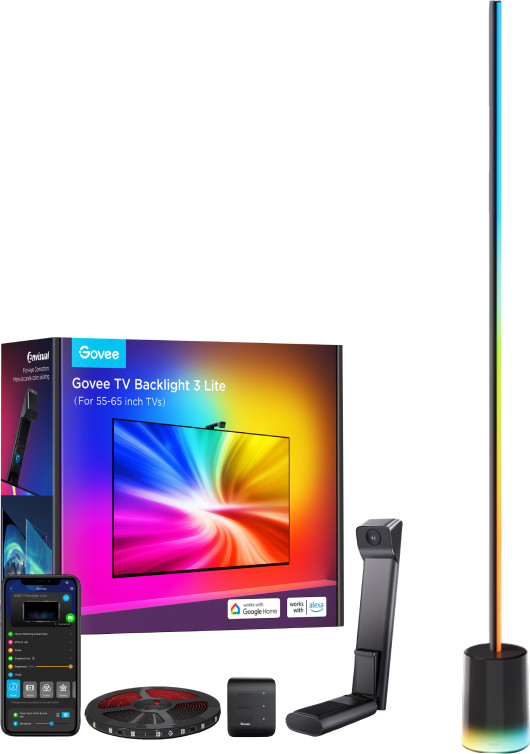 Govee TV Backlight 3 LIte voor 55-65 inch tv's + Floor Lamp 2 Main Image