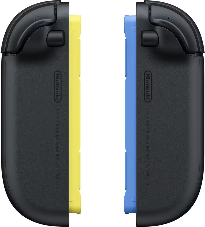 Nintendo Switch 2 Joy-Con set Blauw/Geel achterkant