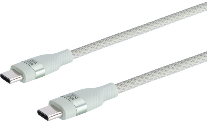 BlueBuilt Usb C naar Usb C Kabel 1,5m Nylon Mintgroen rechterkant