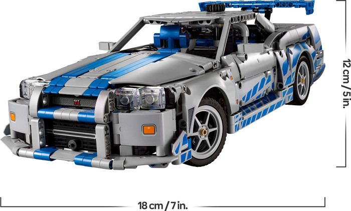 LEGO Technic - Voiture Nissan Skyline GT-R (R34) 2 Fast 2 Furious 42210 détail