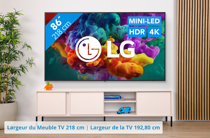 LG Mini-LED 86" QNED85 (2026) visuel Coolblue 1