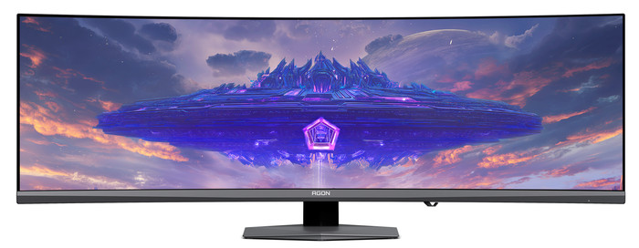 AOC AGON PRO AGP497UCZD QD-OLED Curved voorkant