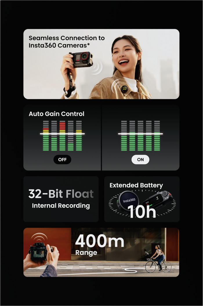 Insta360 Mic Pro Single visuel fournisseur
