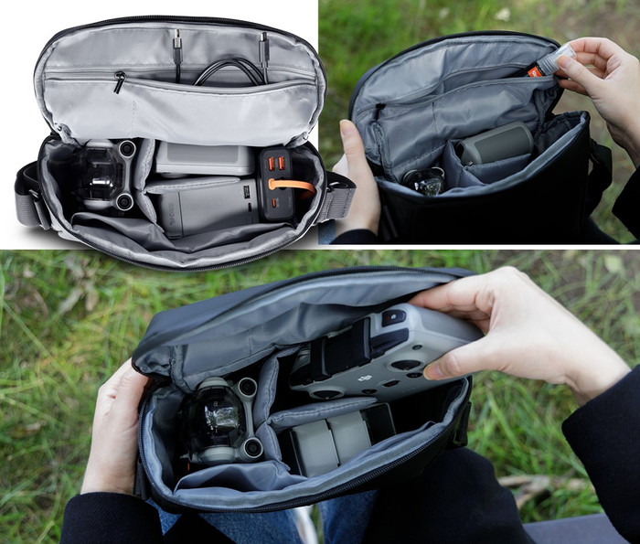 Rollei Fotoliner Drone Bag intérieur