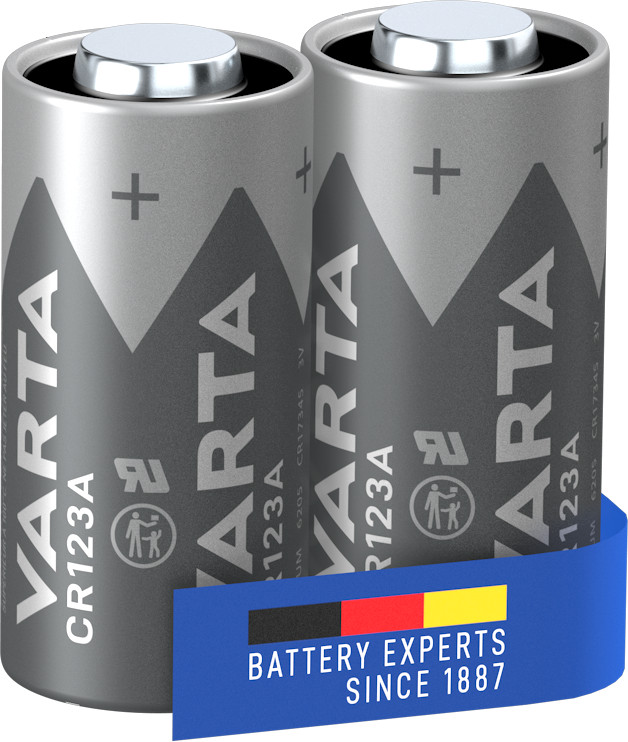 Varta Lithium Cylindrical CR123A BLI 2 Pièces avant
